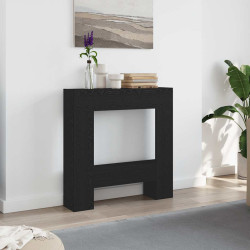 Cornija de lareira 81x18x82 cm deriv. de madeira carvalho preto