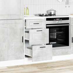 Armário base cozinha porto derivados madeira cinzento cimento