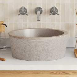 Lavatório ø40x15 mármore cinzento