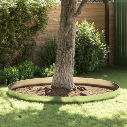 Conjunto 10 painéis vedação relvado 100 x 14 cm aço galvanizado