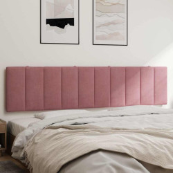 Almofadão de cabeceira hanko 200 cm veludo rosa