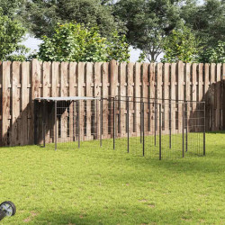 Canil 8,47 m² aço preto