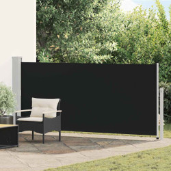 Toldo lateral retrátil 140x300 cm preto