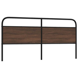 Cabeceira de substituição 200cm derivados madeira/aço carvalho castanho