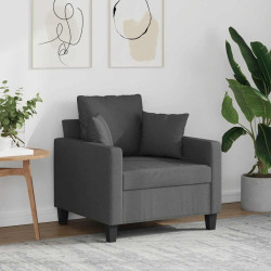 Poltrona 60 cm tecido cinzento-escuro