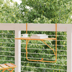 Mesa para varanda 60x40 cm aço amarelo