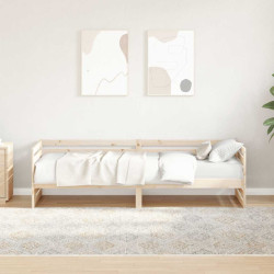 Cama de dia sem colchão 80x200 cm madeira maciça de pinho