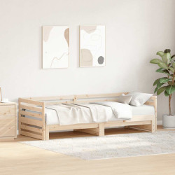 Cama de dia com cama auxiliar (sem colchão) 80x200 cm