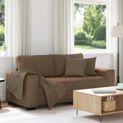 Sofá de 2 lugares marrom 180x77x82 cm em tecido