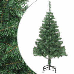 Árvore de natal artificial com suporte de aço 210 cm 910 ramos