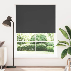 Cortina de rolo blackout, 164,4 x 230 cm, largura do tecido 160 cm, preta.