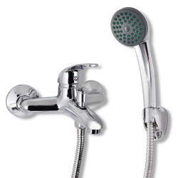 Conjunto chuveiro torneira monocomando cromado