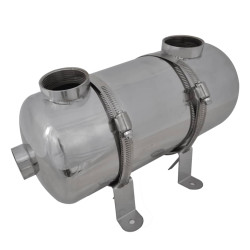 Permutador de calor, piscina, 355 x 134 mm 40 kw