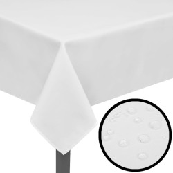 5 Toalhas de mesa branco 250 x 130 cm