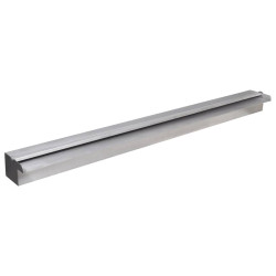 Fonte para piscina retangular com leds 90 cm aço inoxidável
