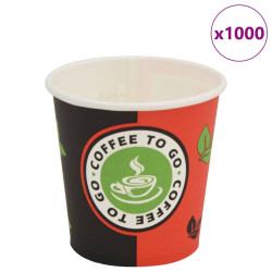 Copos de café descartáveis 1000 pcs papel 120 ml (4 oz)