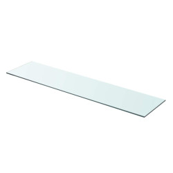 Prateleira de vidro 90x20 cm transparente