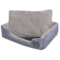 Cama para cães com almofada acolchoada tamanho s cinzento