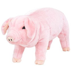 Brinquedo de montar porco peluche rosa xxl