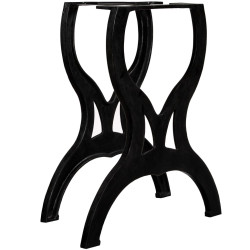 Pernas p/ mesa de jantar 2 pcs estrutura em cruz ferro fundido
