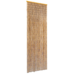Cortina de porta anti-insetos em bambu 56x185 cm