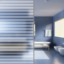 Película para janela fosca 0,9x20 m PVC design às riscas
