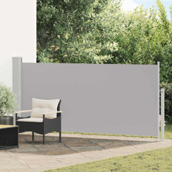 Toldo lateral retrátil 140x300 cm cinzento