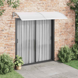 Toldo de porta 240x100 cm PC cinzento