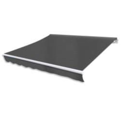 Toldo dobrável motorizado 600 cm antracite