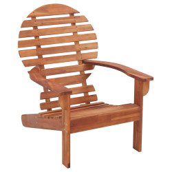 Cadeira adirondack em madeira de acácia maciça