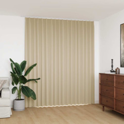 Cortina blackout com ganchos 290x245 cm bege