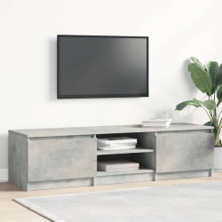 Móvel de TV derivados de madeira cinzento concreto