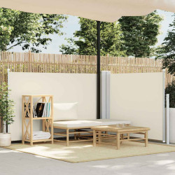 Toldo lateral retrátil 100x600 cm creme