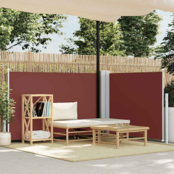 Toldo lateral retrátil 120x1000 cm castanho