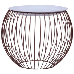 Mesa de centro ø 41 cm dourado