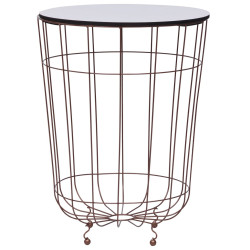 Mesa de centro ø 40 cm dourado