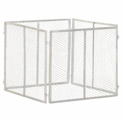 Compostor de jardim 85x85x70 cm ferro galvanizado