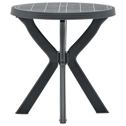 Mesa de bistrô ø70 cm plástico antracite
