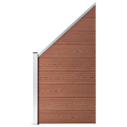 Painel de vedação 95x(105-180) cm wpc castanho
