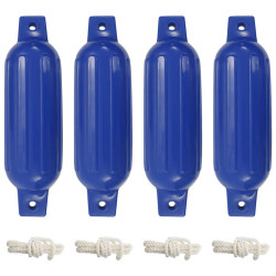 Para-choques para barco 4 pcs 41x11,5 cm PVC azul