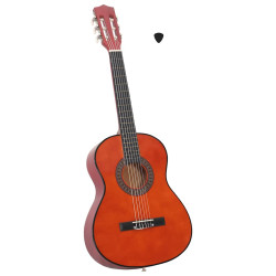 Guitarra clássica iniciantes/crianças 3/4 36" madeira de tilia