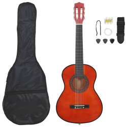 8 Pcs conjunto guitarra clássica para iniciantes 1/2 34"