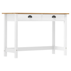 Mesa consola hill c/ 2 gavetas 110x45x74 cm pinho maciço