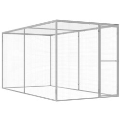 Jaula para gatos 3x1,5x1,5 m aço galvanizado