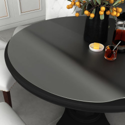 Protetor de mesa ø 90 cm 2 mm PVC mate