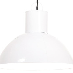 Candeeiro suspenso redondo 25 w 48 cm e27 branco