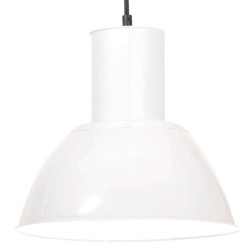 Candeeiro suspenso redondo 25 w 28,5 cm e27 branco