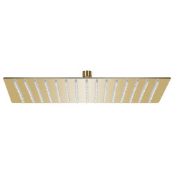 Cabeça de chuveiro quadrada 40x40 cm aço inoxidável dourado