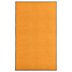 Tapete de porta lavável 90x150 cm laranja