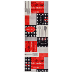 Tapete de cozinha lavável com design cuisine 60x180 cm